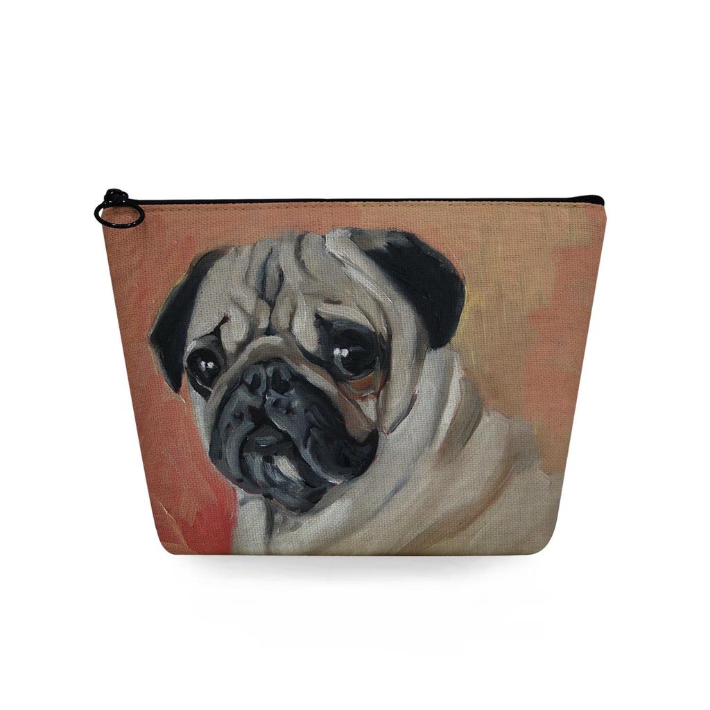 Women Dog Print Cosmetic Bag Toiletries Organize Travel Storage Case 6725