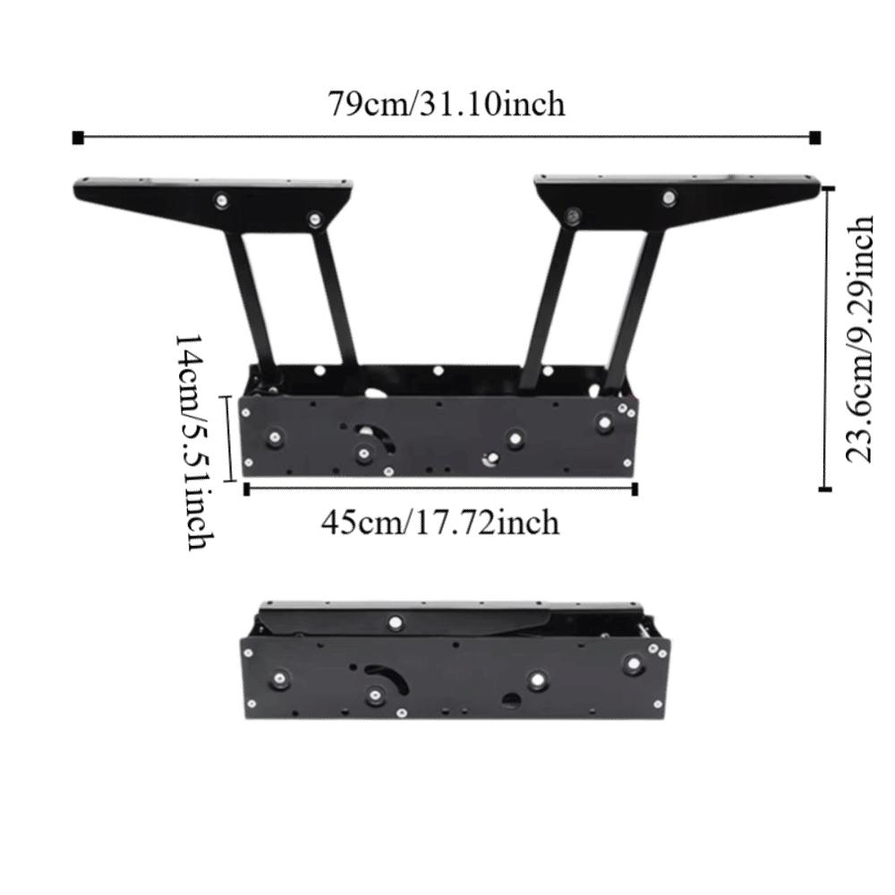 Multifunctional Buffer Bracket Mute Slow Down Hydraulic Buffer Lifting Bracket Damping System Sturdy Lifting Shelf Living Room