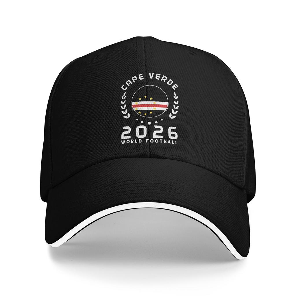 Men Women Cape Verde Football Fan Hats Trendy Baseball Cap Trucker Hat Travel Headewear Adjustable Fit