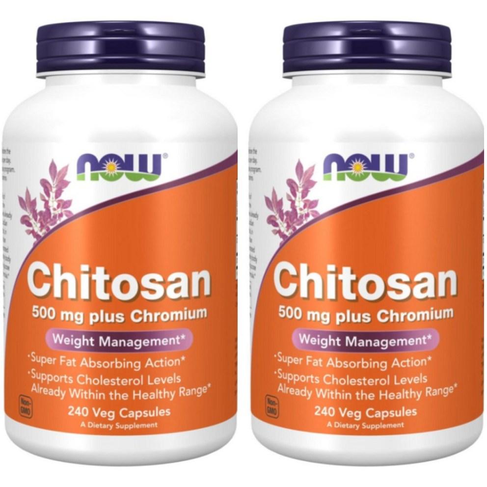 

Now Foods Chitosan 500mg Veg Capsules, 240 Capsules, 2 Bottles