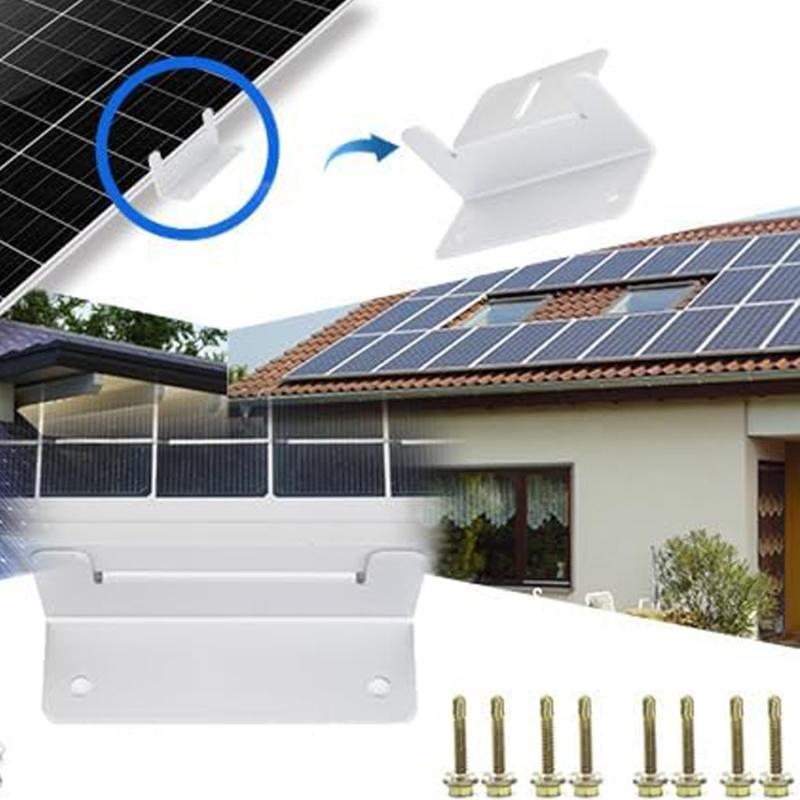 8pack Maintenance Proof Solars Mounting Brackets for Solars Panel on Roof or Wall Installations