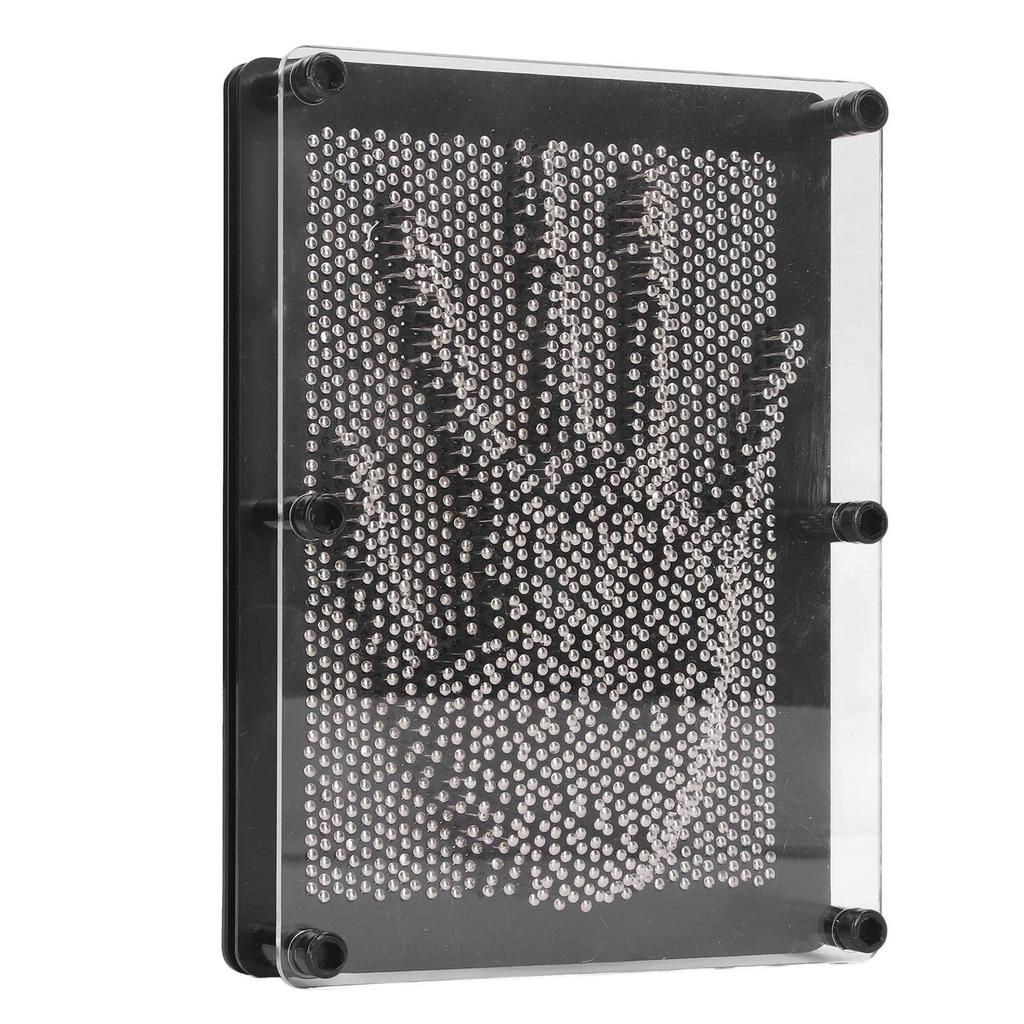 3D Pin Art Board Spielzeug Hand Sensorisch Silber Große Größe 3D Pin Skulptur Board für Kinder Erwachsene