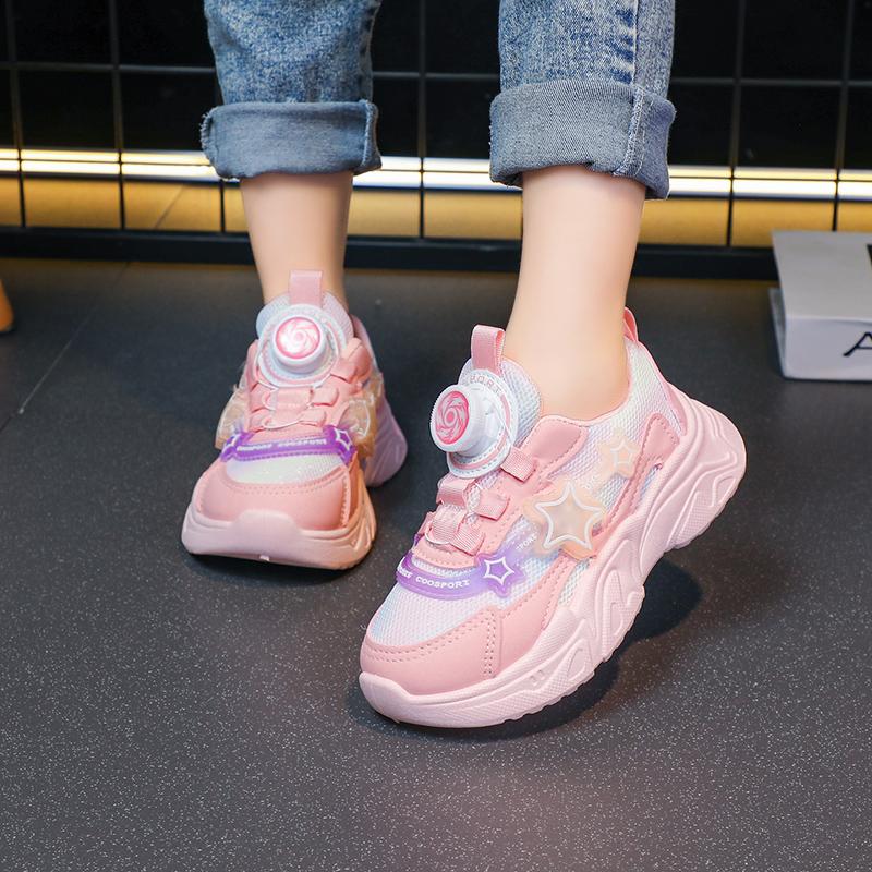 Tennis Shoes Children Trainer Girls Casual Sneakers Mesh Breathable Running Shoes Baby Student Shoes