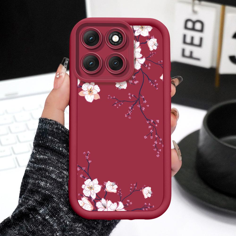 Spring Flowers Phone Case For Motorola G86 G85 G84 G75 G60 G56 G54 G53 G52 G35 G34 G32 G30 G24 G22 G15 4G 5G Staircase Soft Cove