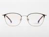 Alloaiweeo [Aloxrounz] Ar8014A C2 Half Two-Tone Black & Gold Beta Titanium Square Glasses
