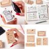 Wood Craft Stamp Vintage Scrapbooking Stamp Kitten Themed Stamp for Card Making Scrapbooking Journal Planner Photo Album
