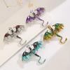1PC Jewelry Gorgeous Brooch Gift Dragon Design Shining Pin Luxury Rhinestones Fashion Clothing Accessories Cool Multicolor
