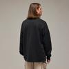 Y-3 Solid Color Crew Neck Pullover Long Sleeve Sweatshirt Unisex Sweatshirt Black IR7113