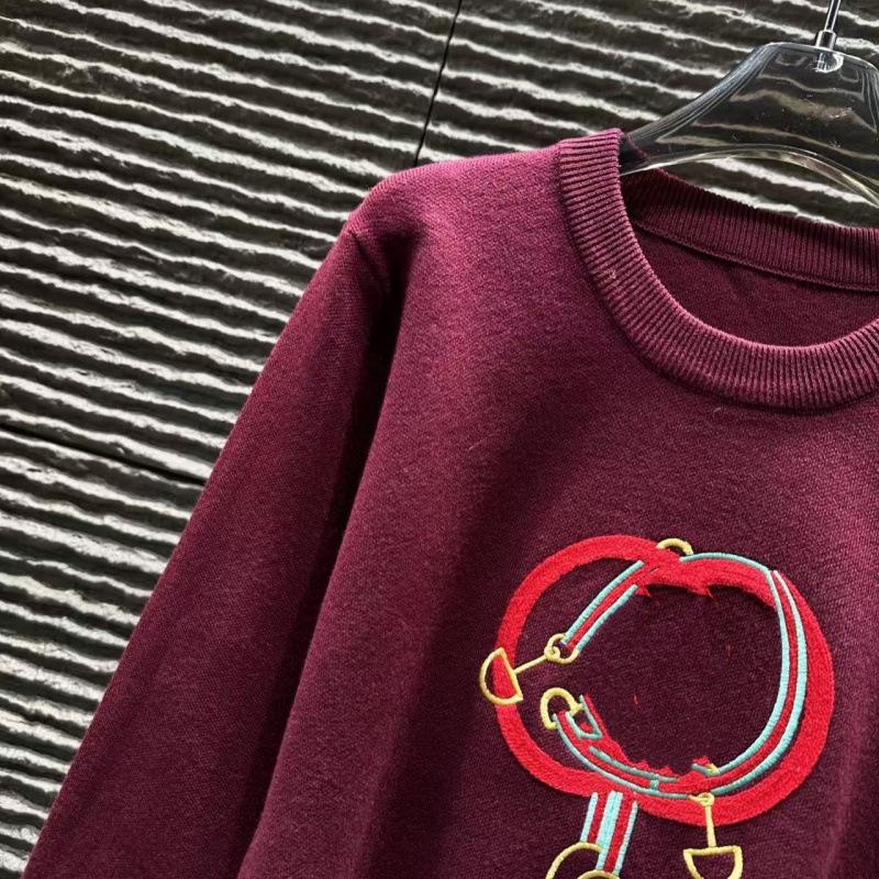 G Brand 2025 Winter Embroidered Knit Pullover