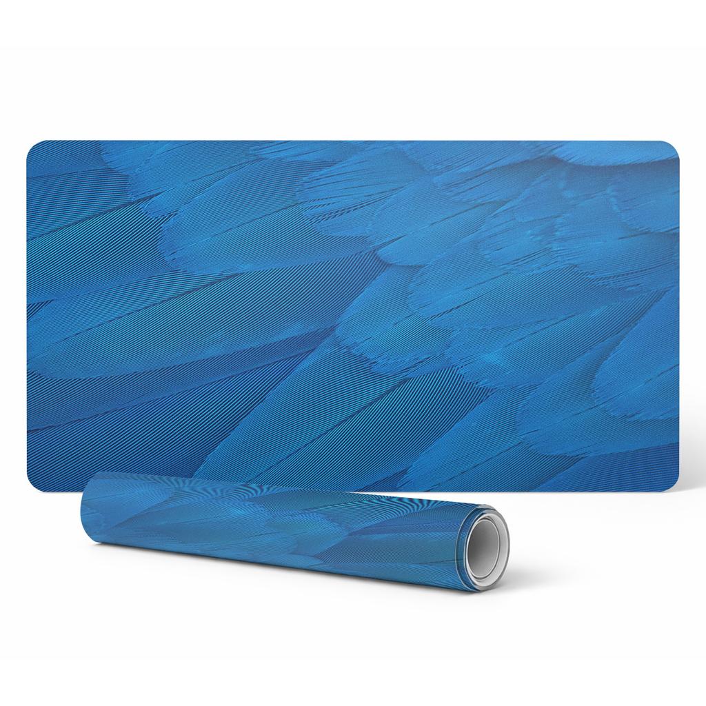 Designerska Podkładka Ochronna Pod Laptopa Pióra Ptaka Z Bliska 100X50 Cm