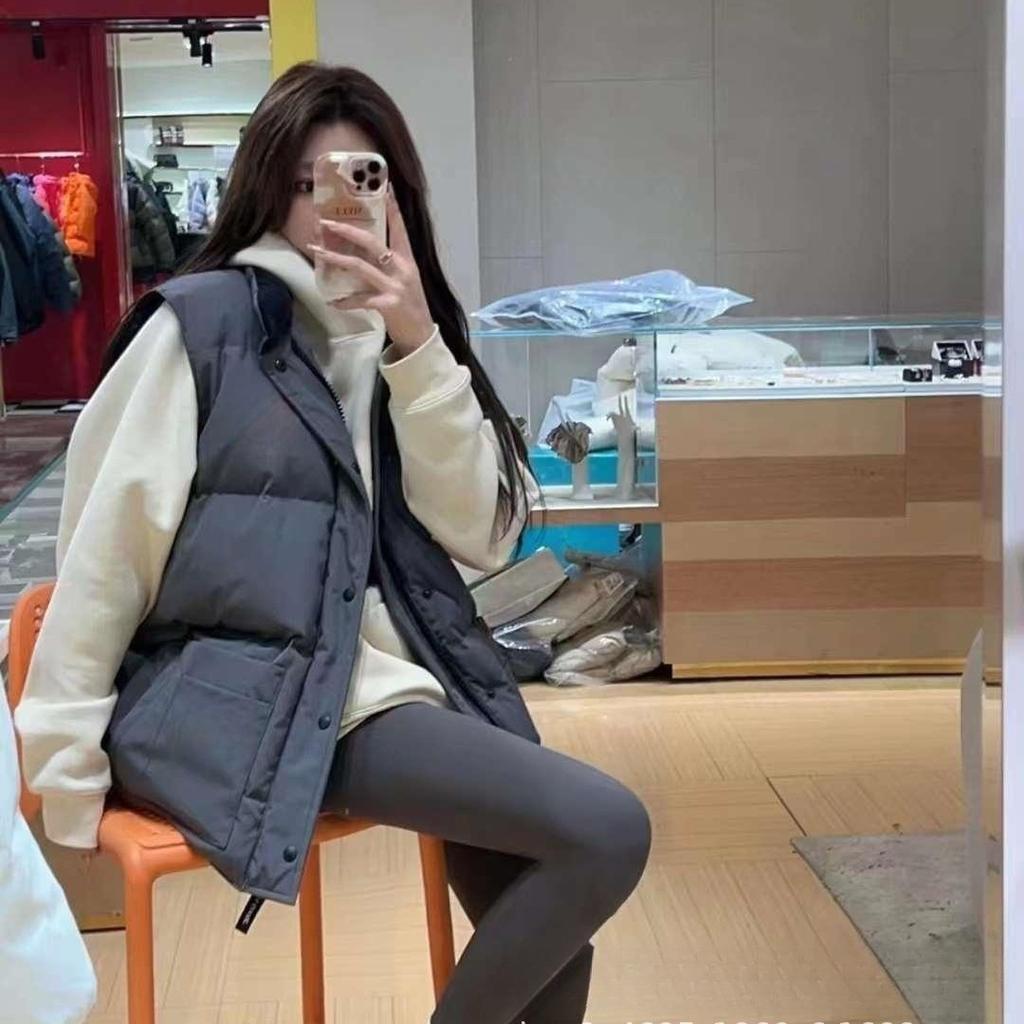 Big goose vest down jacket parent-child vest Canadian men and women couple coat Parker coat M