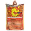 Warm Zacht Dekentje Meisjes Jongens Picknick Pokemon Flareon Evolueert Van Eevee Plaid Flanellen Sprei Voor Buiten Bedovertrek