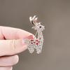 Deer Christmas Gift Brooch Personality Cartoon 2025 New Trendy Suit Pin Accessories Blouse Collar Pin
