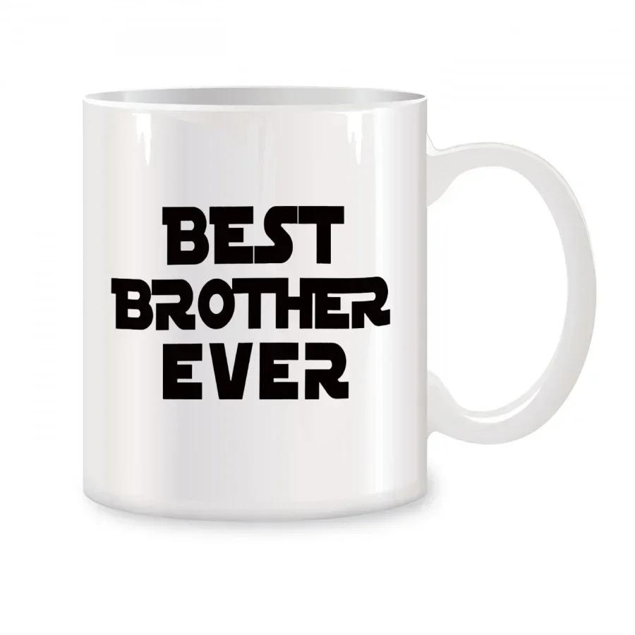Luxury Ceramic Original Funny Coffee Cups and Mugs Best Brother Ever Mug Beer Cup Cups for Cafe Personalized Gift Drinkware Tea