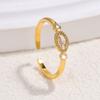 New Stainless Steel Ring - Stylish and Simple, Featuring Butterfly Wheat Ears, Versatile and High-end Style Finger Ring, Titanium Steel Ring