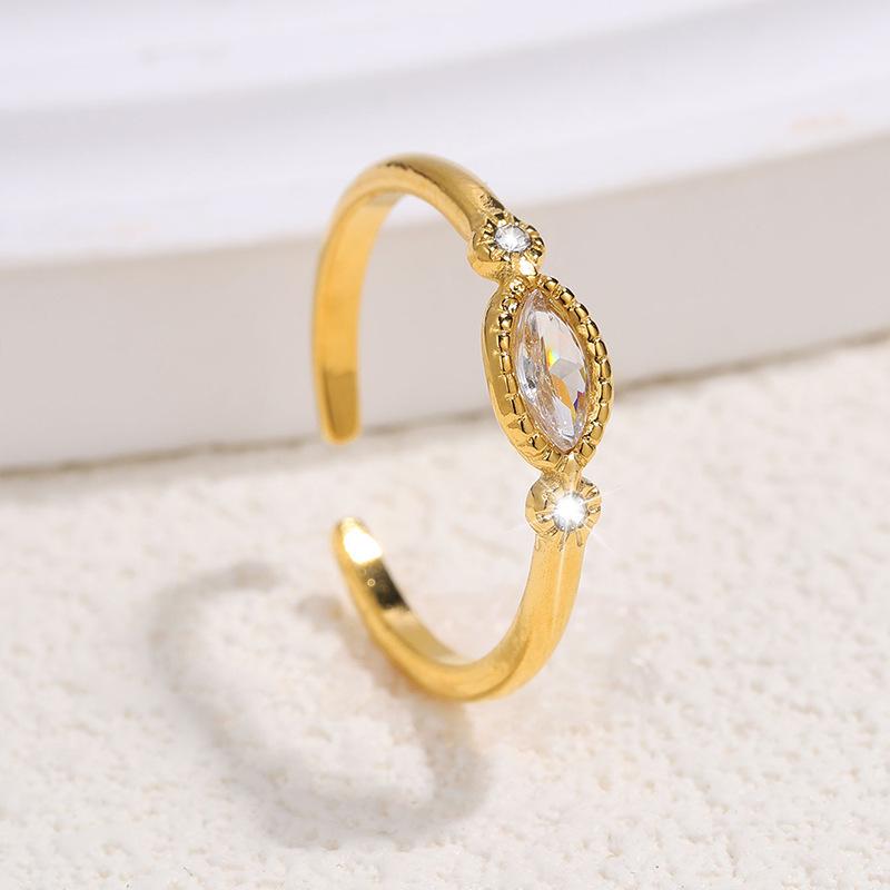 New Stainless Steel Ring - Stylish and Simple, Featuring Butterfly Wheat Ears, Versatile and High-end Style Finger Ring, Titanium Steel Ring
