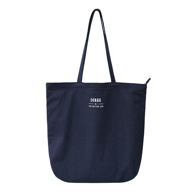 

Sobag Casual Solid Color Retro Environmental-Friendly One Shoulder Bag Tibetan Blue