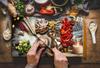 Glass Board Cutting Board 52X30 Christmas