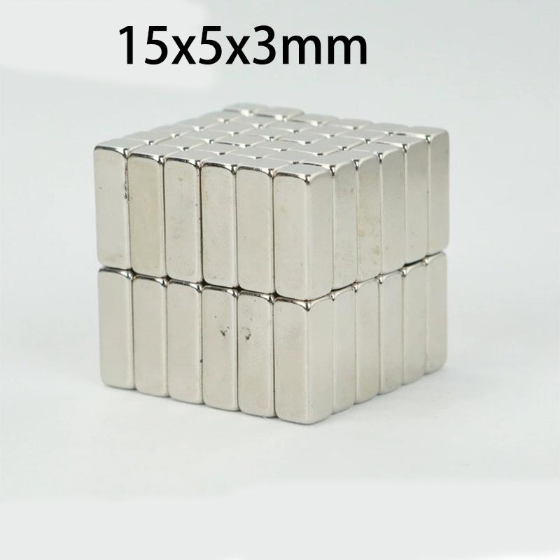 

10pcs 12x5x5mm & 15x5x3mm Bar Magnets for Magnetic Sensors, DIY Crafts, Whiteboard & Industrial Applications
