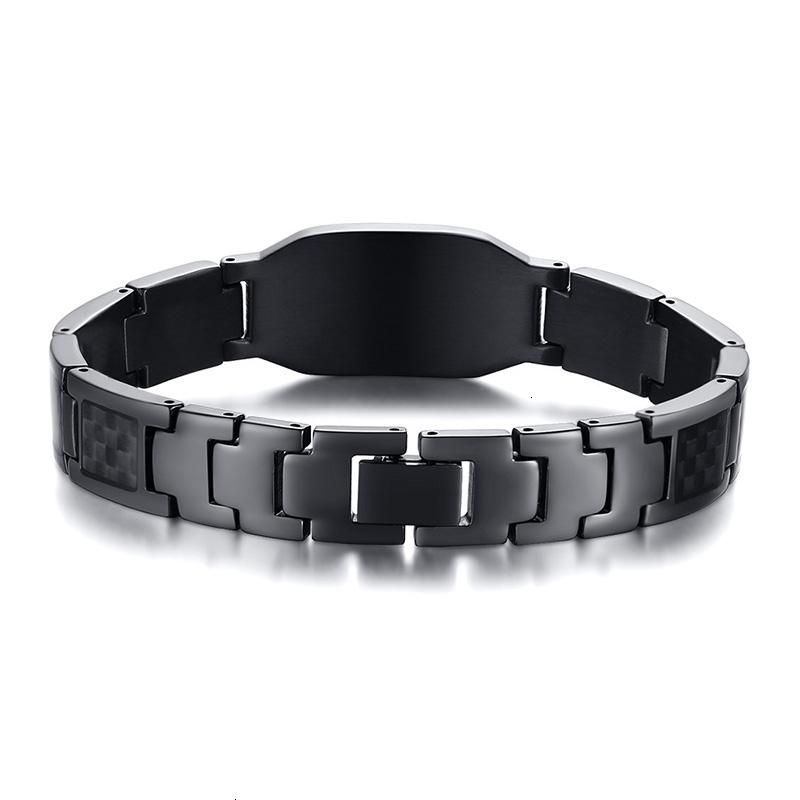 Vnox Personalisierbare Stilvolle Skorpion Kreuz Schild Bilder Kettenarmbänder für Herren mit Einzigartiger Kohlefaser Personalisierter Schmuck Geschenke für Ihn