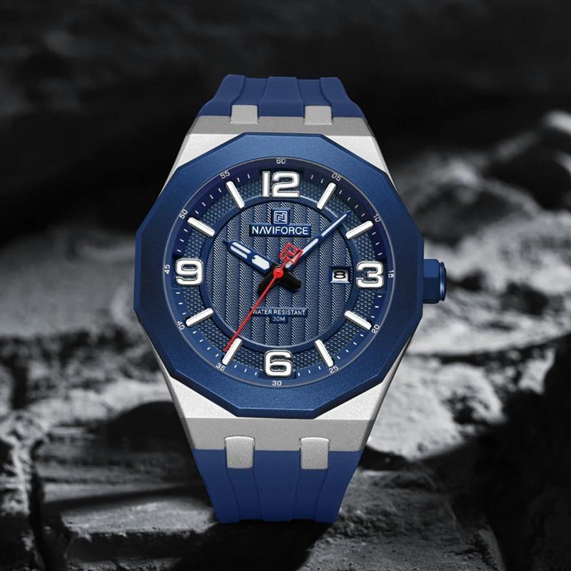 Luxury Men's Business Watch Waterproof Sports Quartz Clock Silicone Strap Men Wristwatches