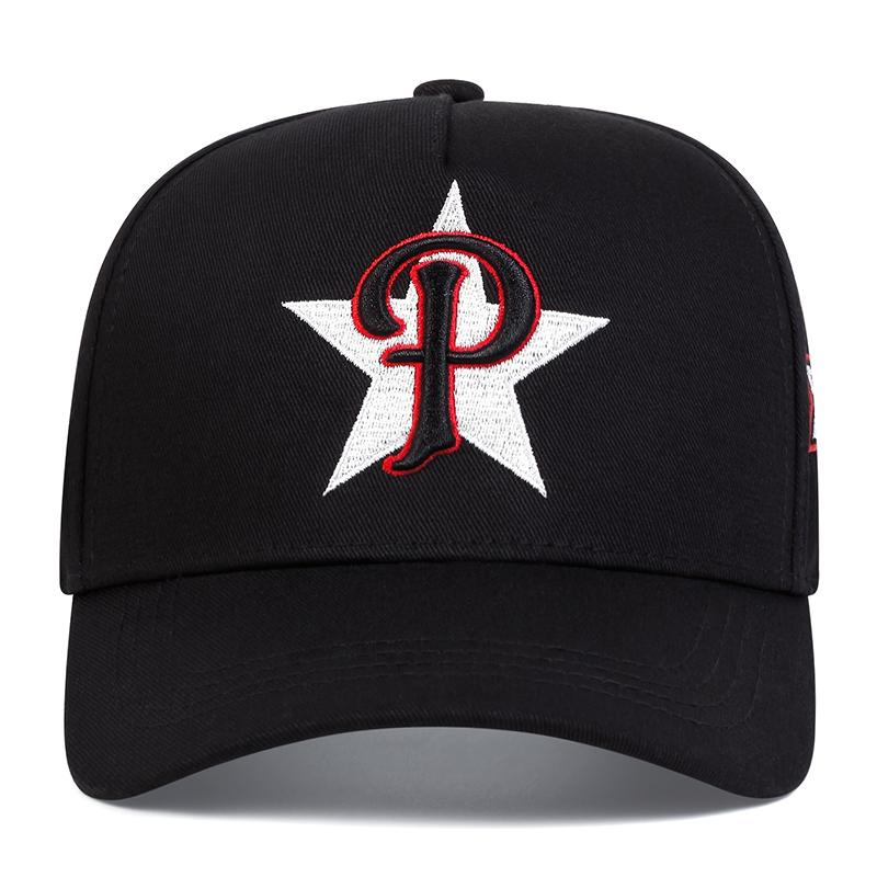 P Letter Pentagram Side 7 Embroidery Baseball Cap Hip Hop Snapback Hat Unisex Trucker Caps Men Women Outdoor Sun Hats Gorras