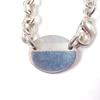 Very Good TIFFANY&Co. choker Oval tag Necklace Silver SV925 Women Used