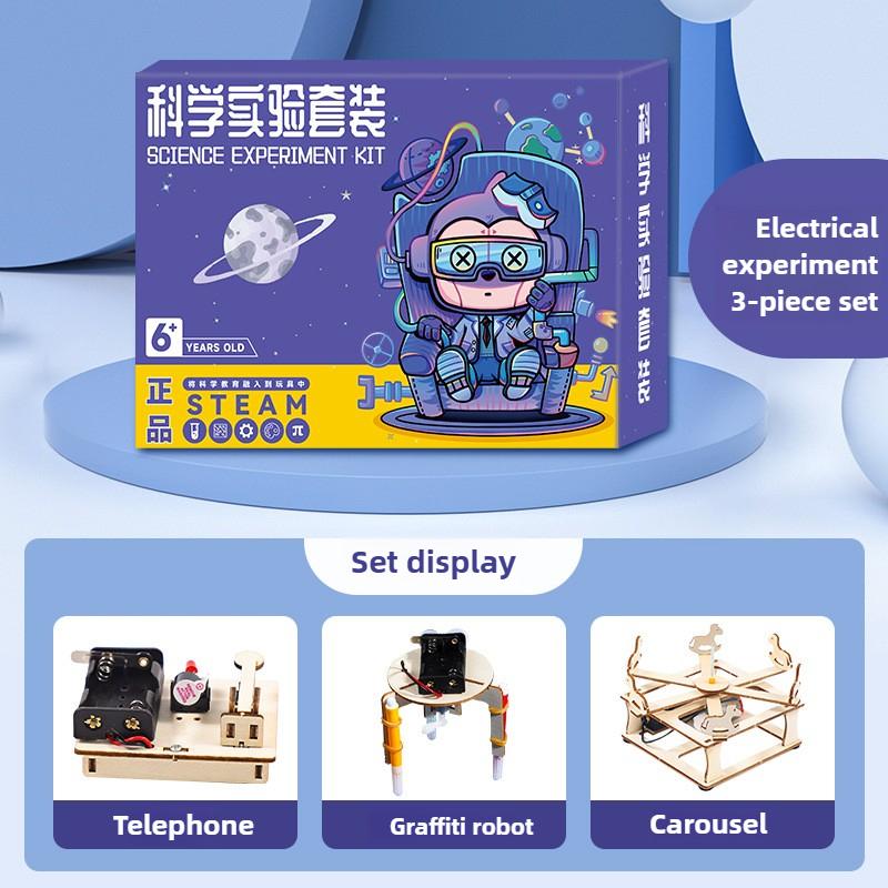 

STEM Образовательный научный набор для детей Механика и электричество Эксперименты DIY Технологическая лаборатория Игрушки Учебные материалы для класса