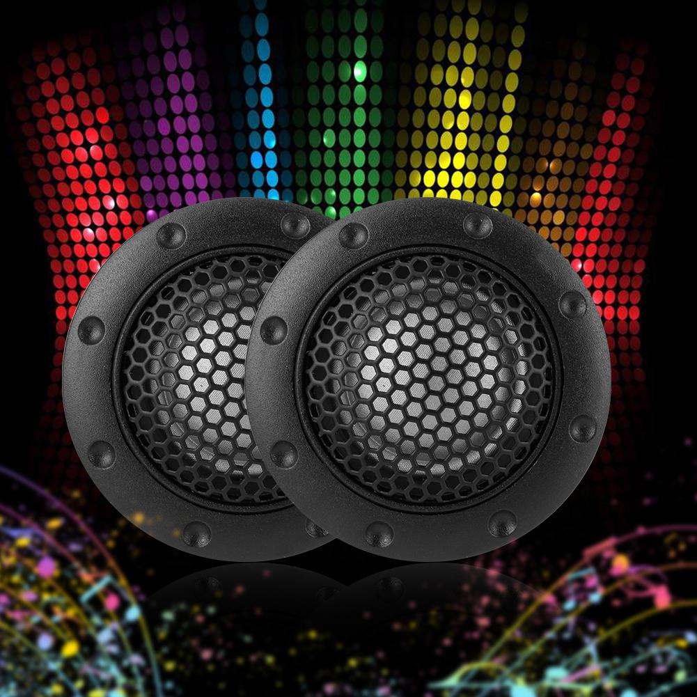 2Pcs 25mm1in Universal Dome Car Speaker Stereo Small Tweeter Audio Sound Loudspeake