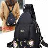 Women's Ethnic Style Canvas Mini Backpack, Versatile Nylon Oxford Cloth (2024)
