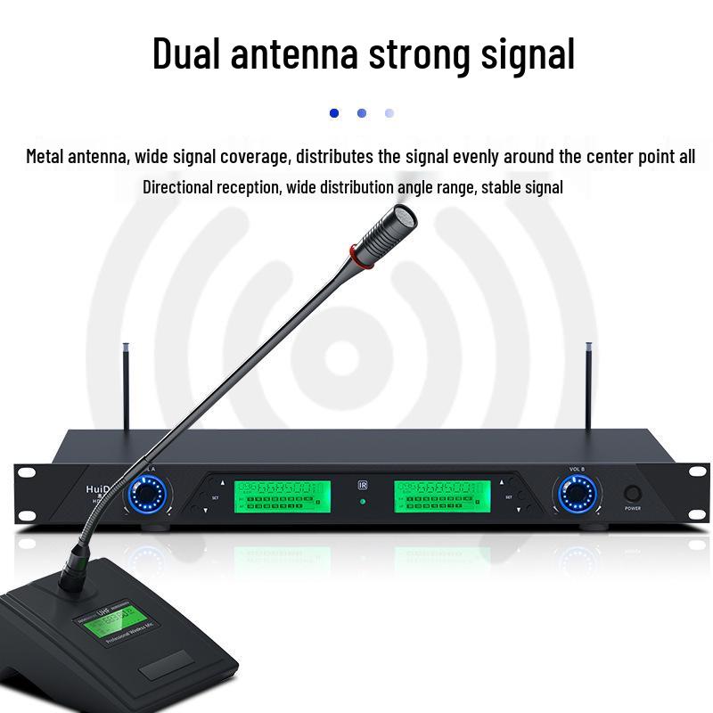HuiDu UHF Wireless Conference & Performance Microphone Set