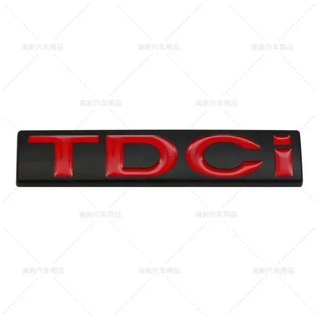 3D Metal TDCI Letters Car Rear Trunk Emblem Badge Sticker Decals For Ford Kuga Explorer Transit Accessories