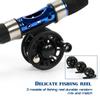 Eis-Angelrolle und Eis-Angelrute-Kombination, Kohlefaser-Angelrute, tragbar, zum Eisfischen