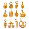 Cute Food Element Pendant Micro Diamond Lemon Pizza Style Diy Accessories