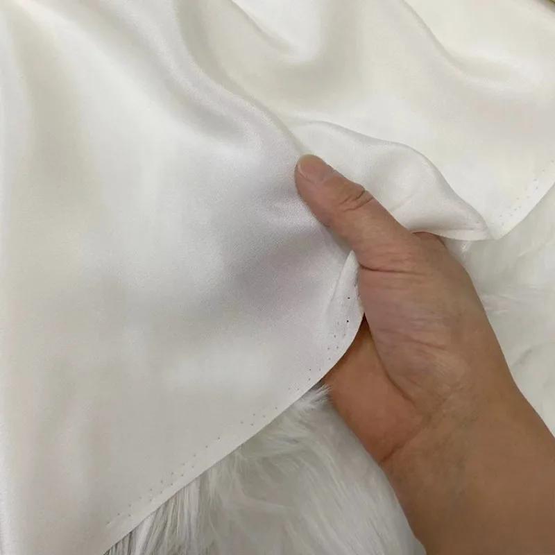 Einfarbig 100% Maulbeerseide 30 Momme Schwerer Seidenkrepp de Chine Stoff Seiden Schwerer Krepp Stoff für Bekleidung Kleider Hosen