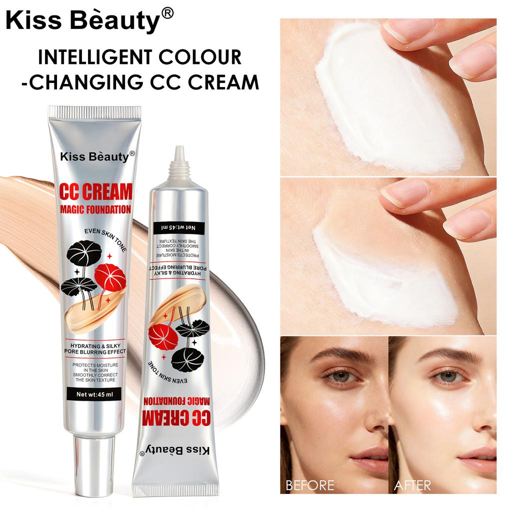 Kiss beauty foundation cc cream brightening complexion concealer natural moisturizing foundation