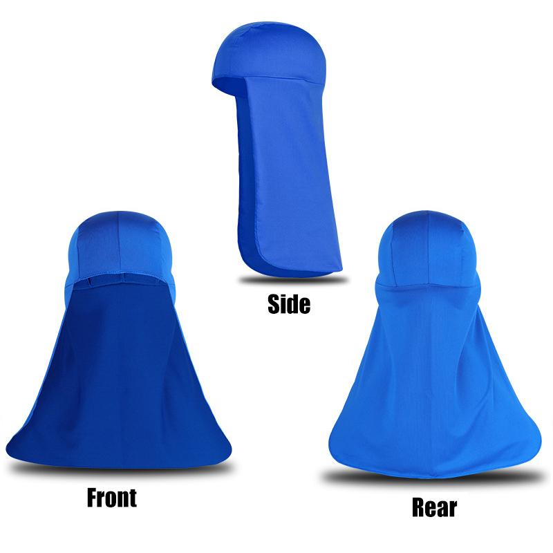 Outdoor Summer Wide Brim UV Protection Sun Shade Caps Polyester Neck Protector Fishing Hat Caps Hiking Sports Sun Caps Wholesale