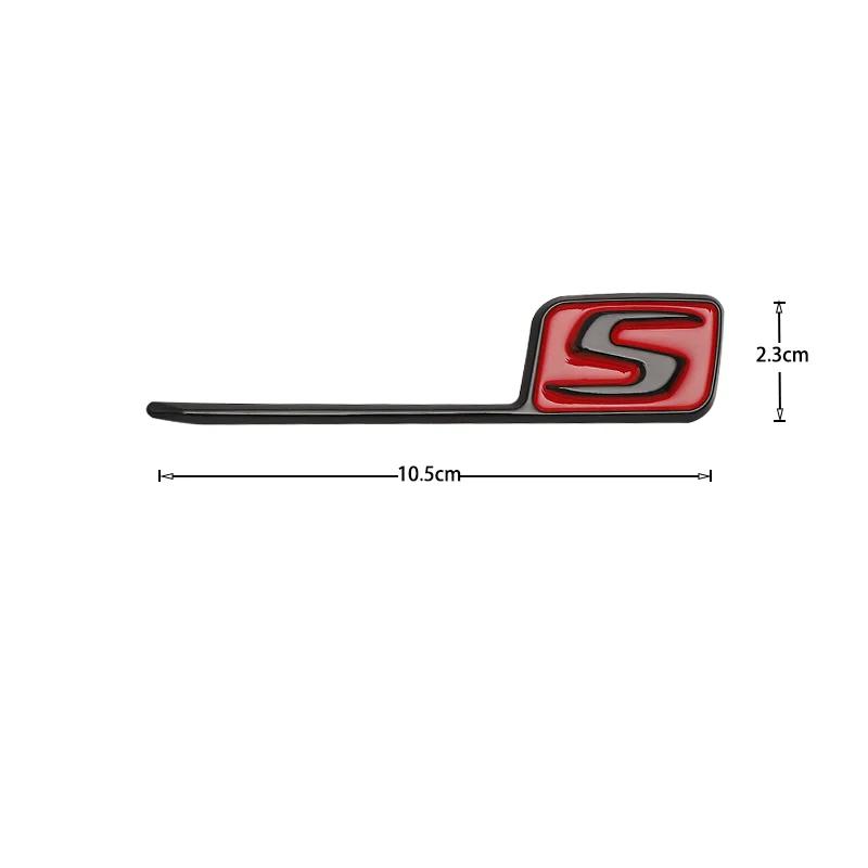 3D ABS S Logo Badge Emblem Car Trunk Stickers For Mercedes Benz AMG E63S C63S GLC63S GLE63S GLS63S GTS GT43S GT53 GT50 CLA45S