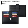 Business Anti-theft Brush PU Leather Card Slim ID and Bank Card Holder Wallet Protective Case Coin Card Holder Pouch