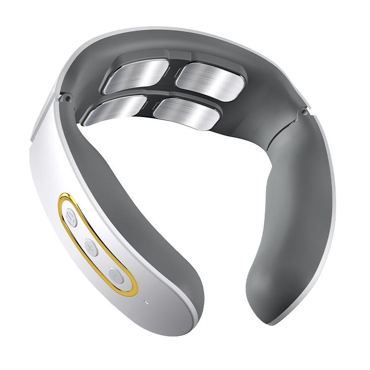 

Electric Neck Shoulder Pulse Massager Kneading 4 Head Tens Magnetic Pulse Heating Cervical Vertebra Relax Pain Relief Massage білий