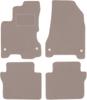 Beige Velours-Fußmatten für: Renault Koleos I SUV (2007-2016)