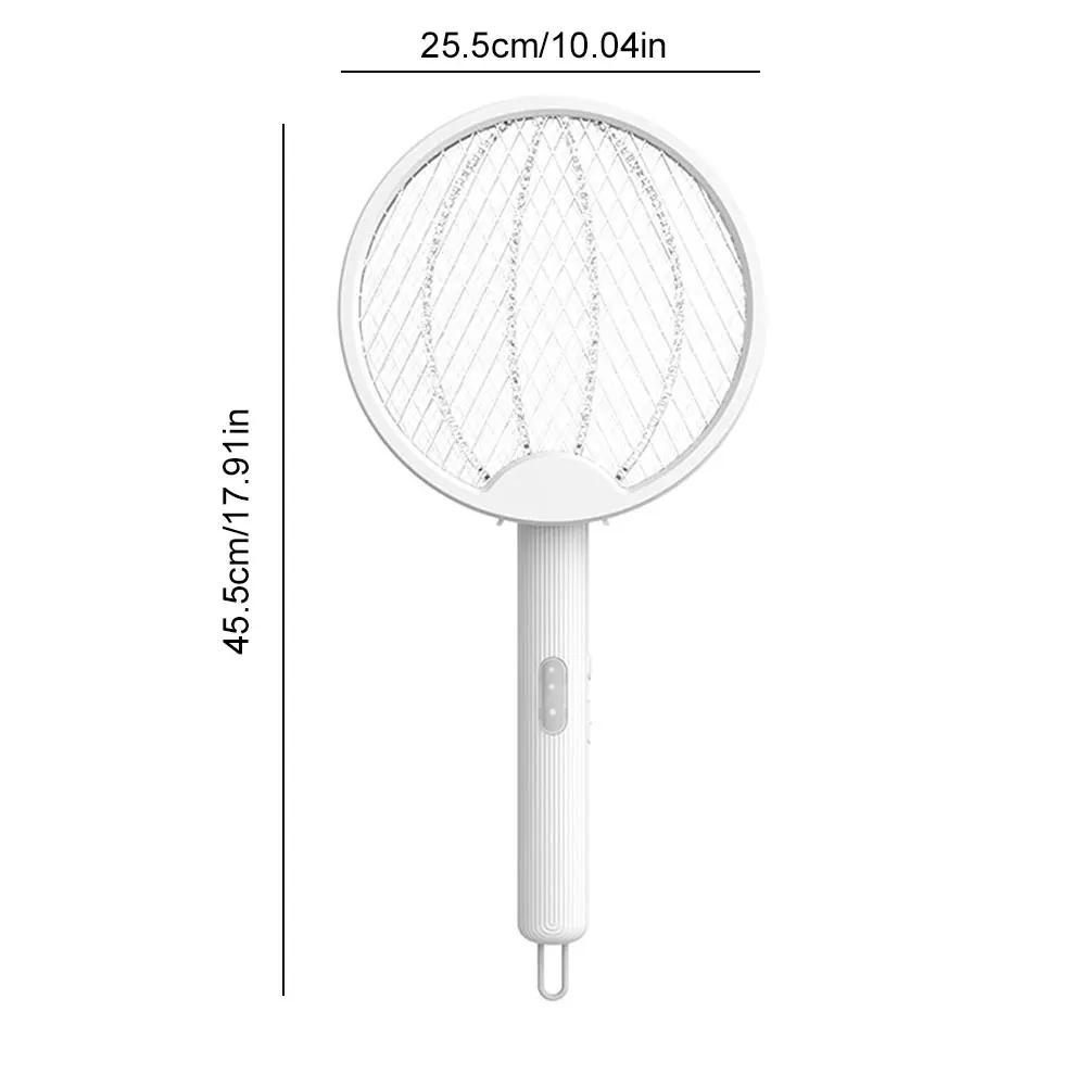 Foldable Bug Zapper Racket Rechargeable Mosquito Swatter Fly Killer and Mosquito Trap Lamp for Indoor and Outdoor