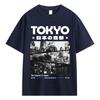 Japanese Tokyo Graphic T Shirt Unisex Unisex Vintage Fashion Harajuku TShirts Oversized Cotton High Quality Casual Summer TShirt