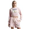 Casablanca Womens/Ladies Printed Cropped Long-Sleeved Sweatshirt