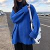 Rollkragen Kragen Pullover Frauen Frühling Herbst Feste Strick Pullover Übergröße Grundlegendes Schwarz Blau Weiß Jumper pull femme