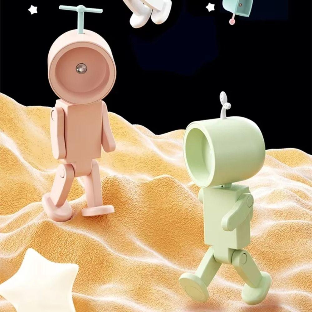 Desktop Ornament Kawaii LED Astronaut Night Light Magnetic Mini Table Lamp Cartoon with Battery Atmosphere Light Birthday Gift