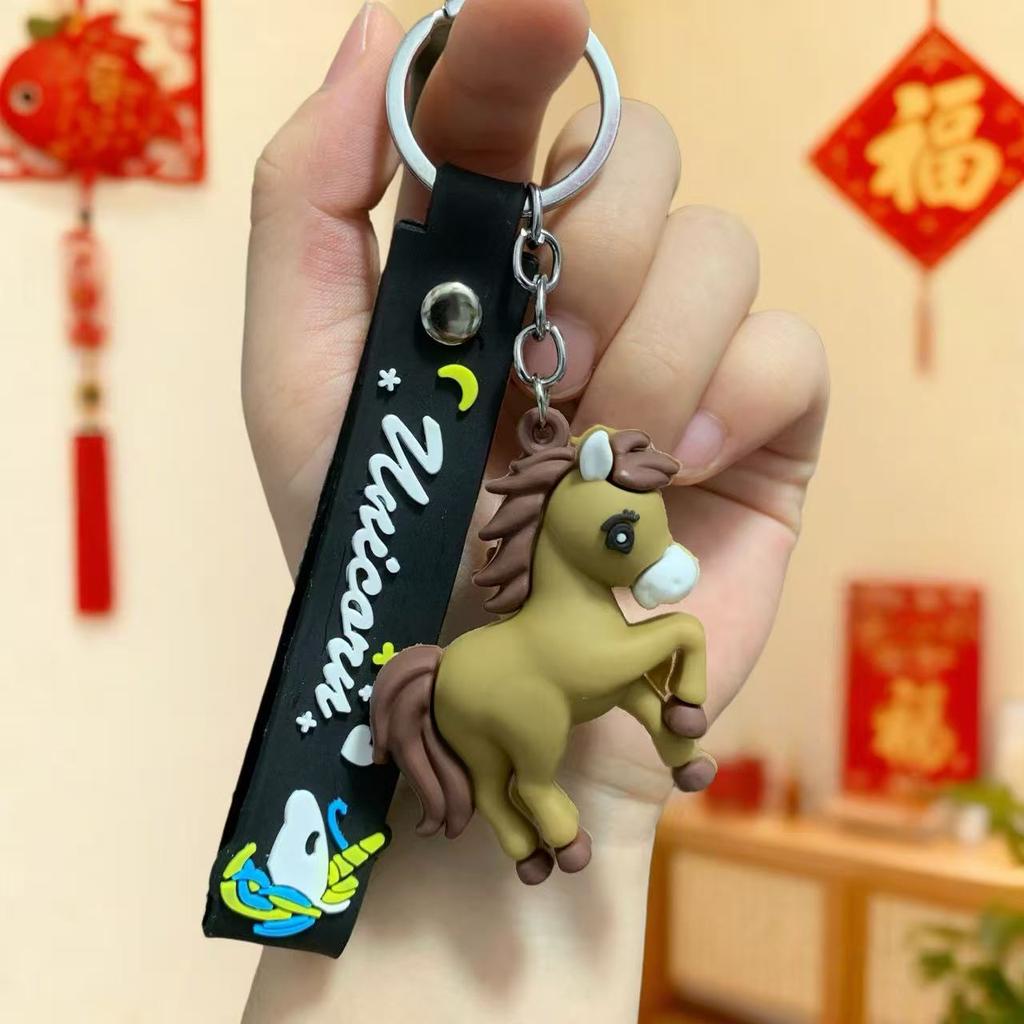 Doll Keychain 2026 Pony New Year's Zodiac Pendant Small Gift Car Bag Pendant
