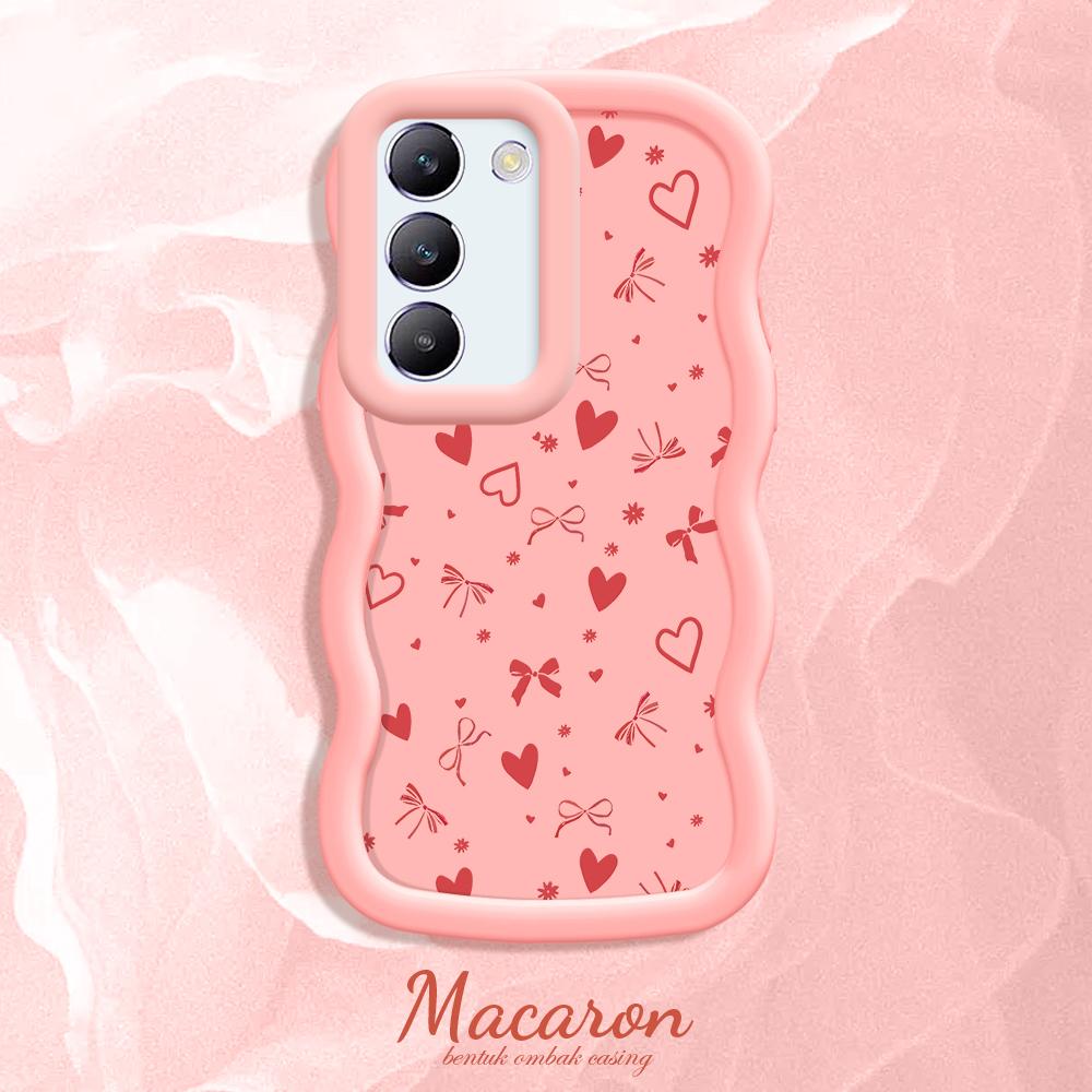 Painted Pattern Big Wave Edge Soft Silicone Material Macaron Phone Case Shockproof Protective Rubber Casing for OnePlus Vivo Motorola Moto