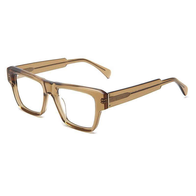 Men's Acetate Glass Frame for Man High-Quality Brand Design Fashion Optical Eyeglasses Frame Women's Decorative Glasses
