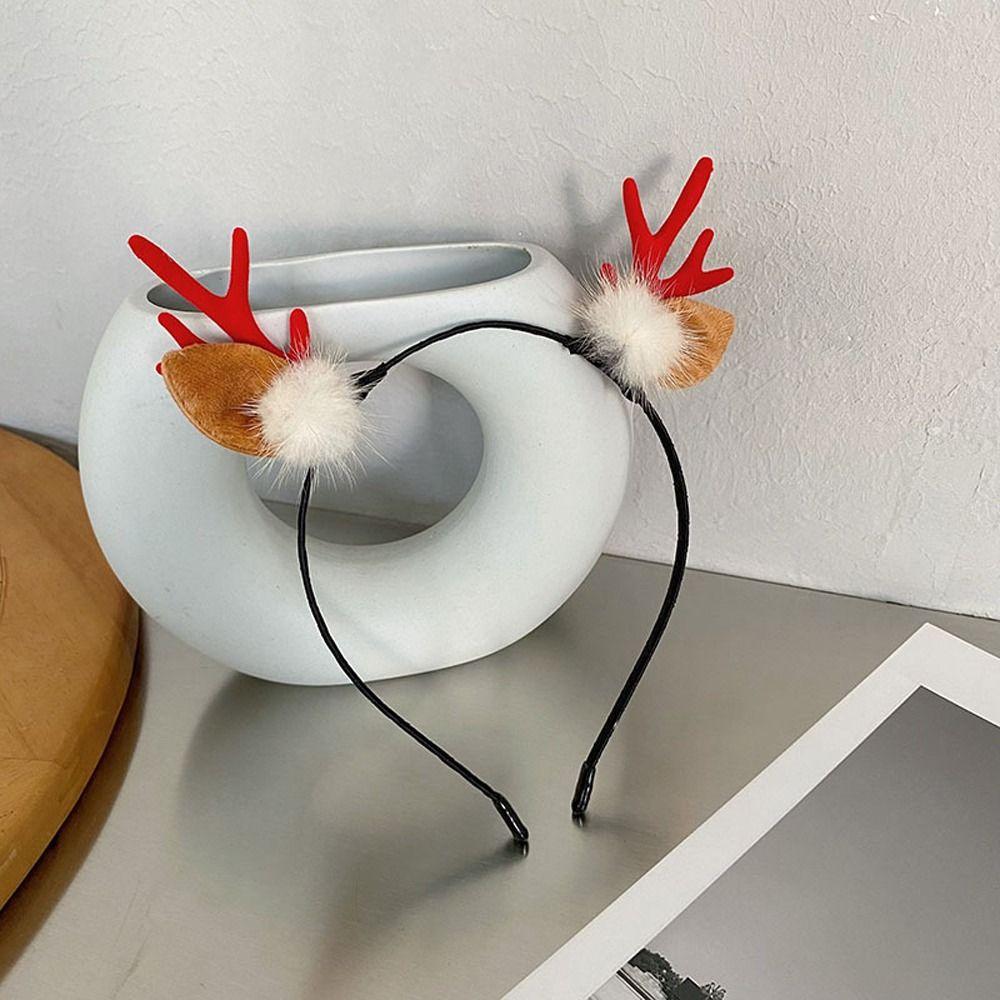 Xmas Headdress Kids Merry Christmas Decor Antlers Headband Hair Accessories Christmas Hair Hoop